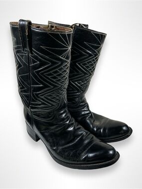 1960s custom made stovepipe western boots